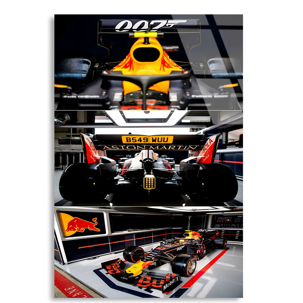 007 James Bond F1 Aracı F1 Cam Tablo – Formula 1 Duvar Dekoru - DEG0868