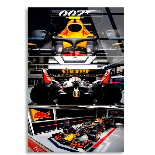 007 James Bond F1 Aracı F1 Cam Tablo – Formula 1 Duvar Dekoru - DEG0868