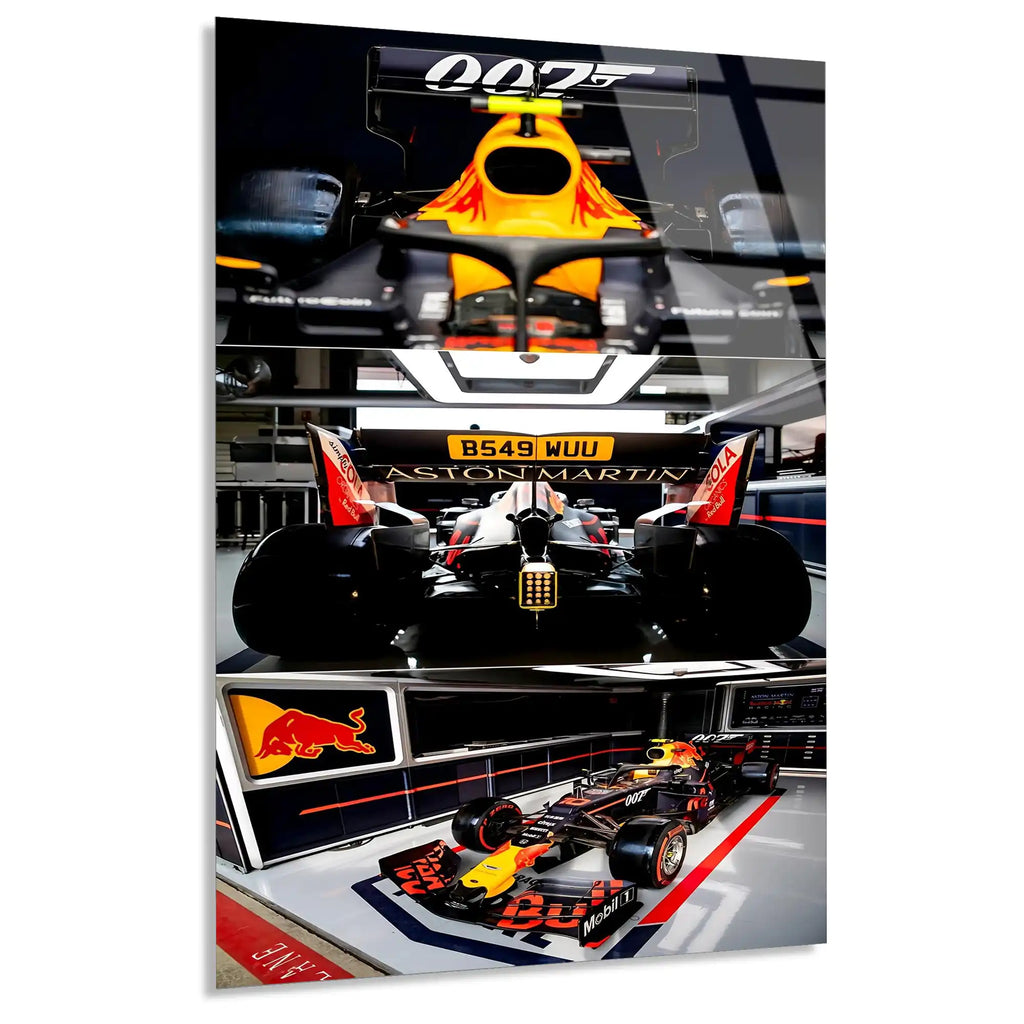 007 James Bond F1 Aracı F1 Cam Tablo – Formula 1 Duvar Dekoru - DEG0868