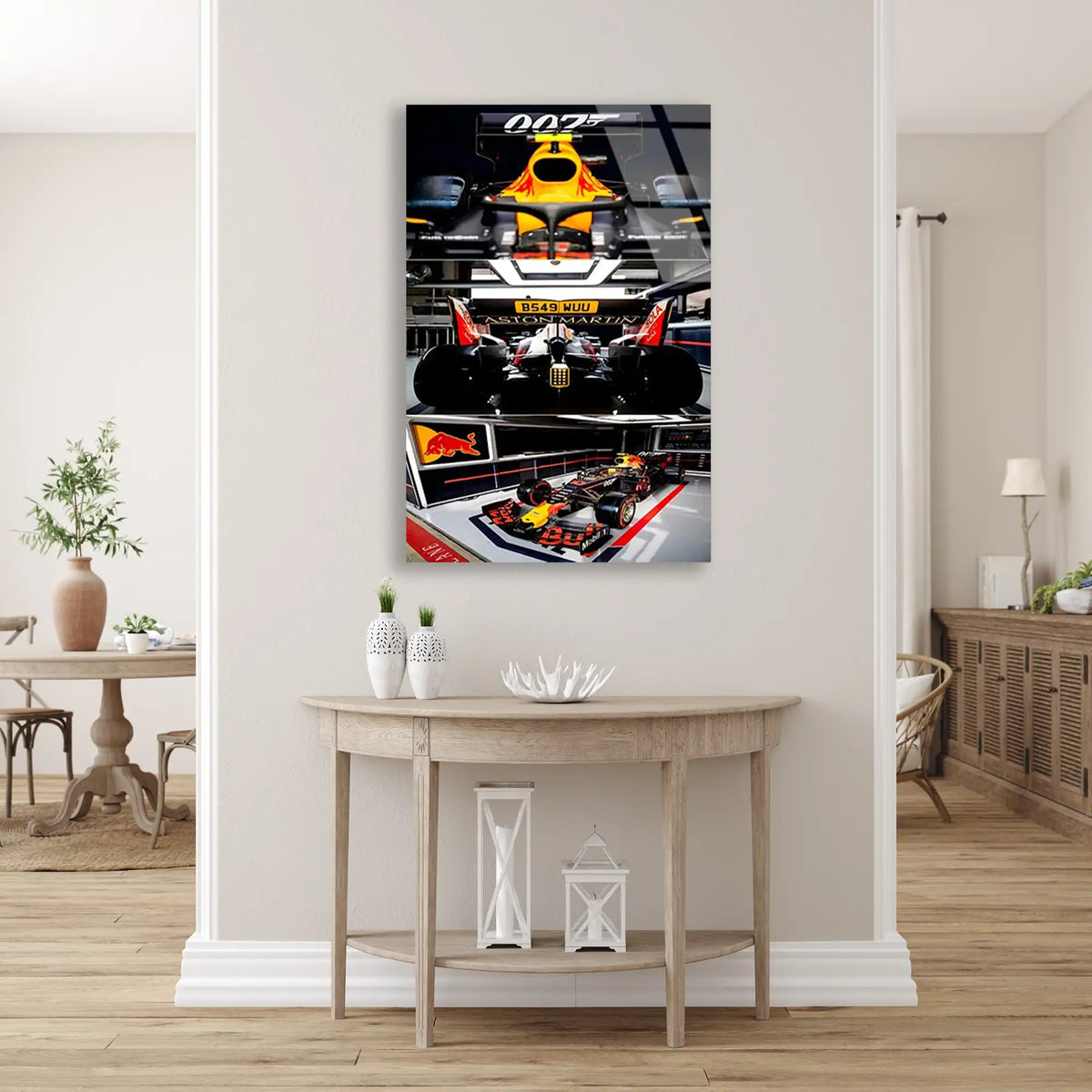 007 James Bond F1 Aracı F1 Cam Tablo – Formula 1 Duvar Dekoru - DEG0868