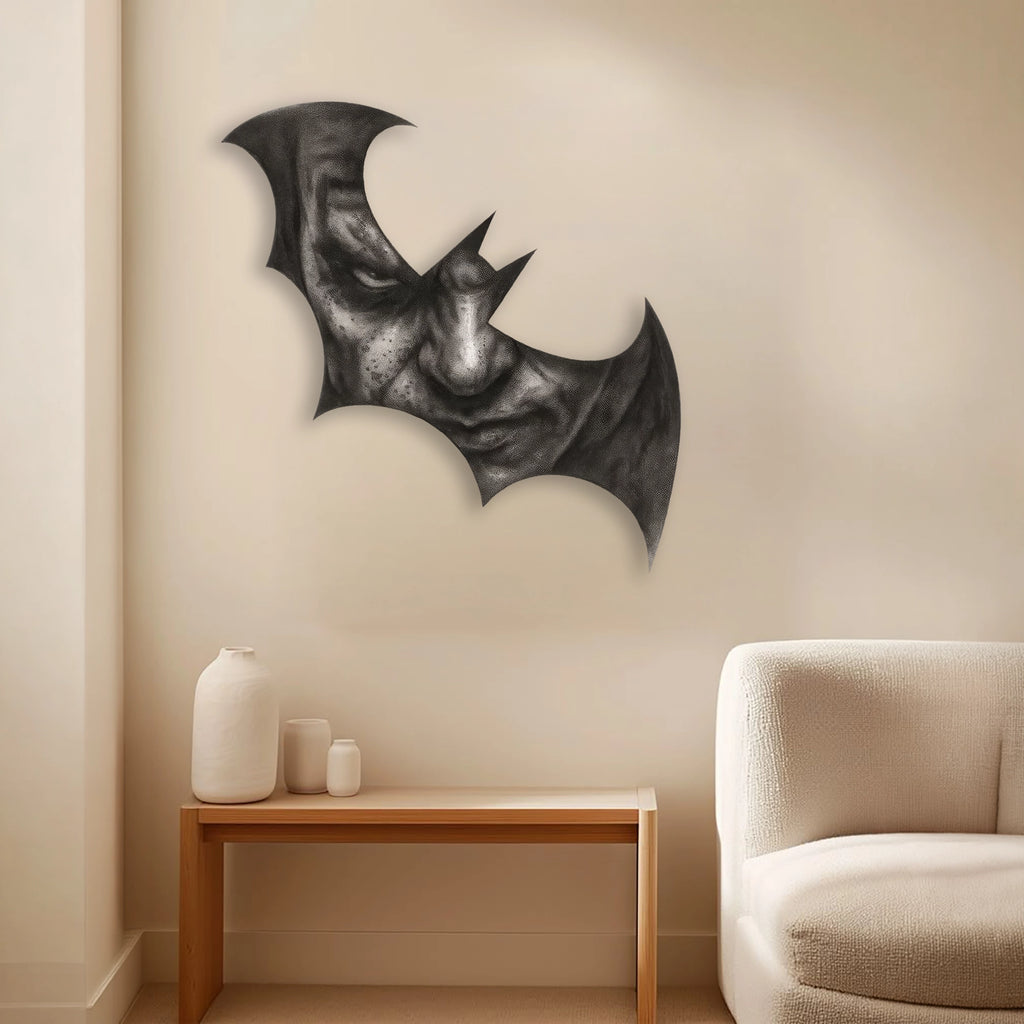 Batman Silüeti Metal Tablo