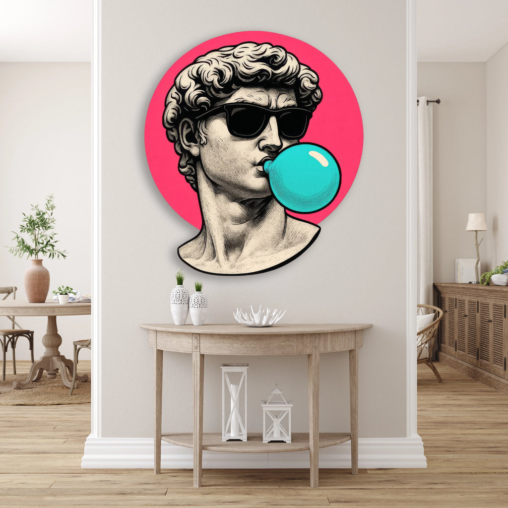 Güneş Gözlüklü David – Sakız (Pop Art) Metal Tablo