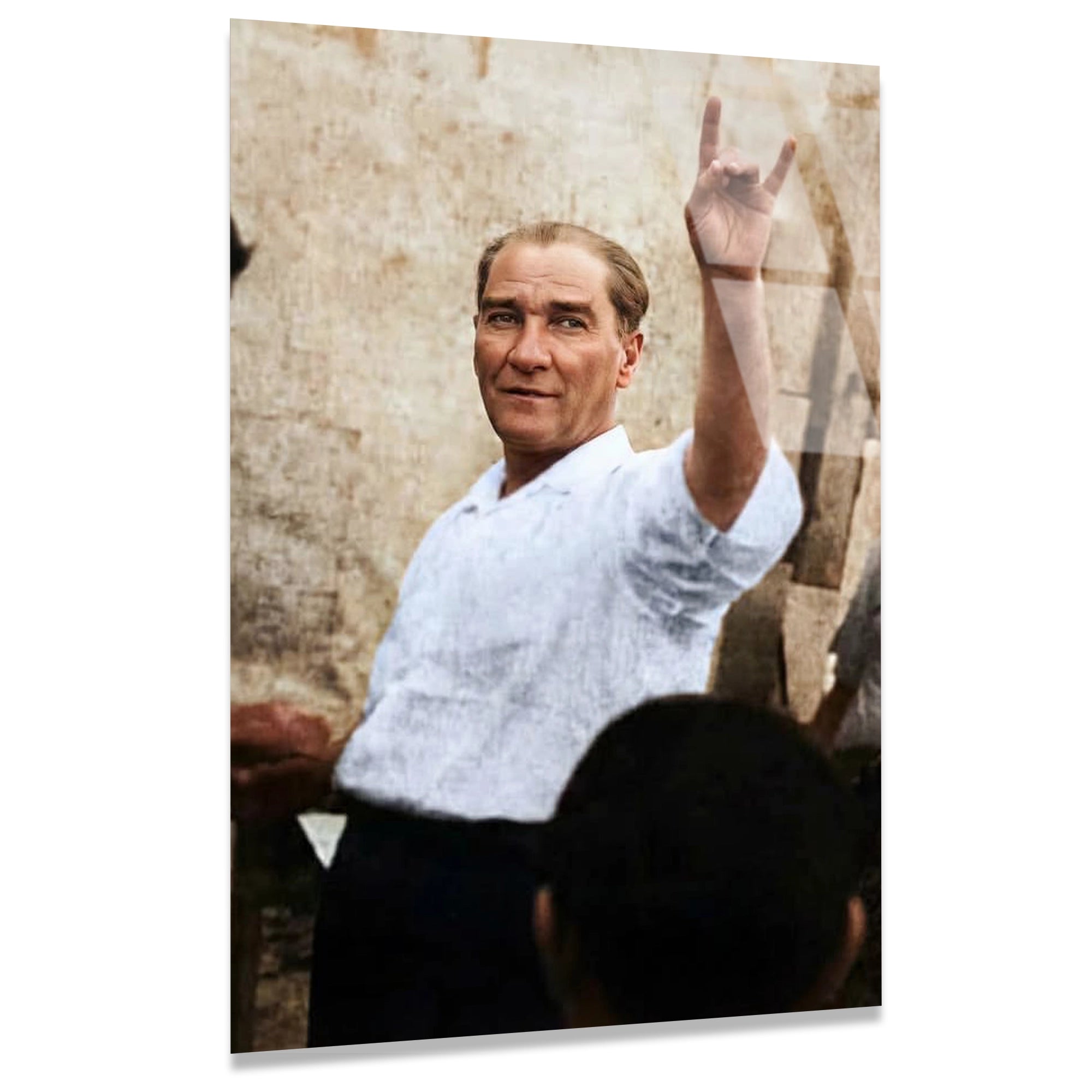ATATÜRK HALKA SESLENİŞ - CAM TABLO - DEG0578