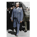ATATÜRK MAVİ TAKIM ELBİSE - CAM TABLO - DEG0588