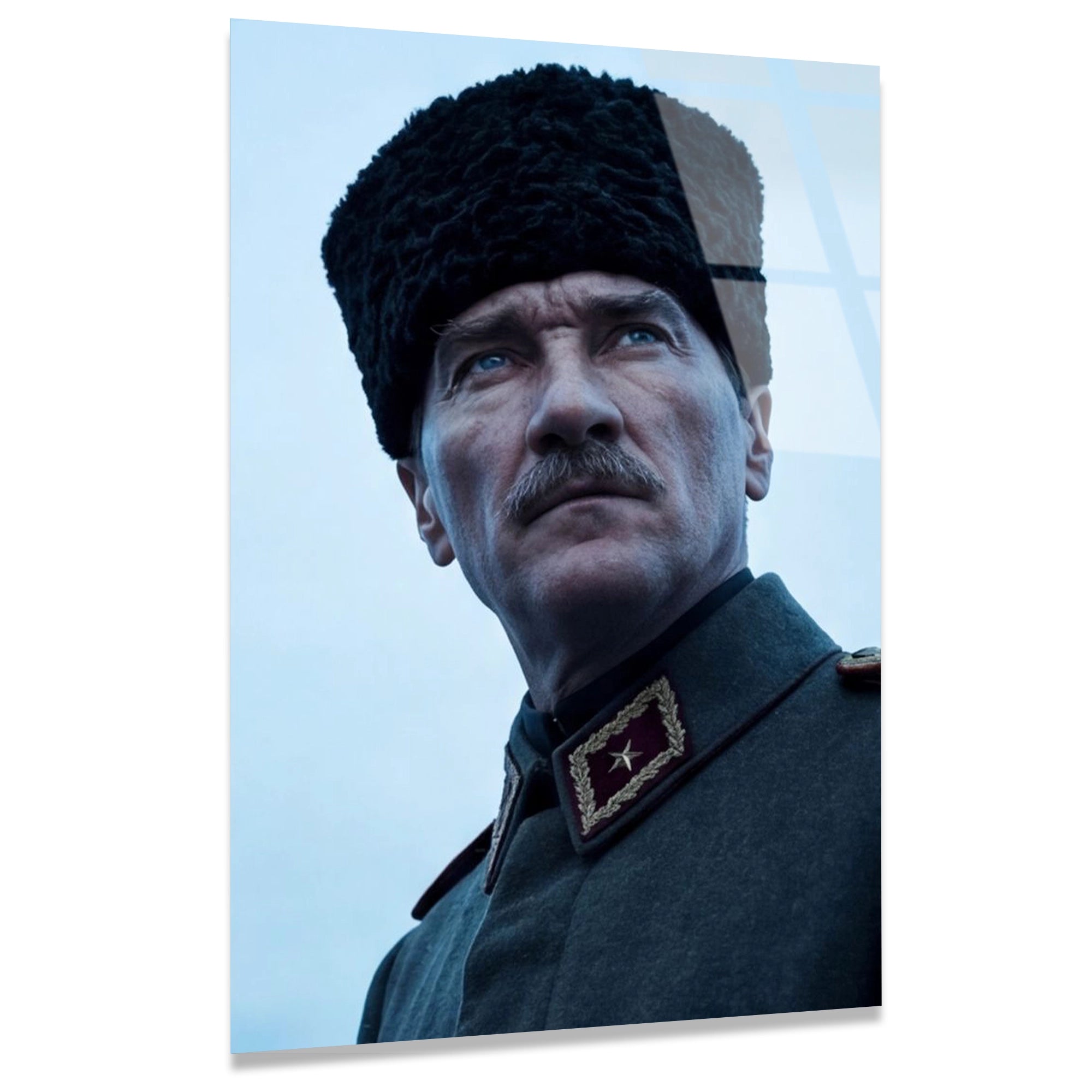 ATATÜRK BAŞKOMUTAN PORTRE - CAM TABLO - DEG0589