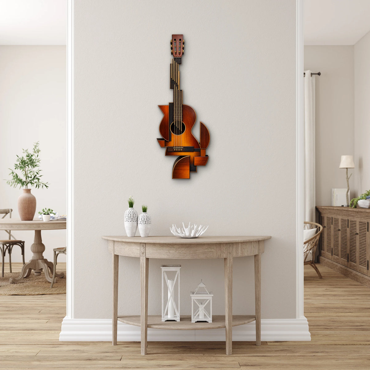 Geometrik Gitar Metal Tablo DEC0188