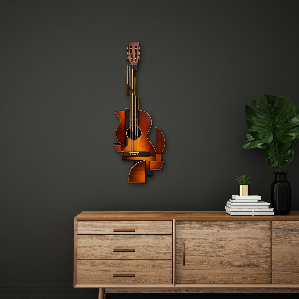Geometrik Gitar Metal Tablo DEC0188