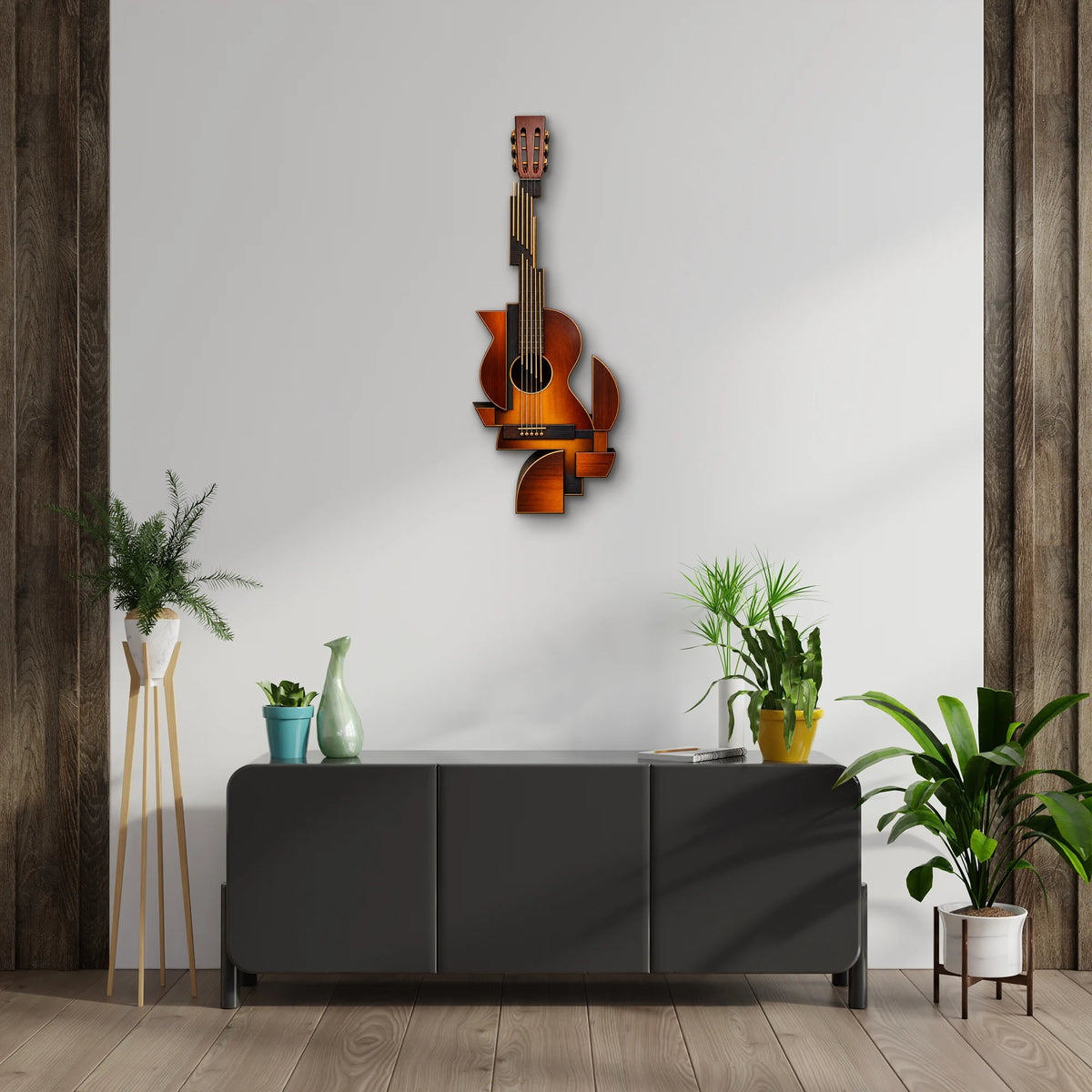 Geometrik Gitar Metal Tablo DEC0188