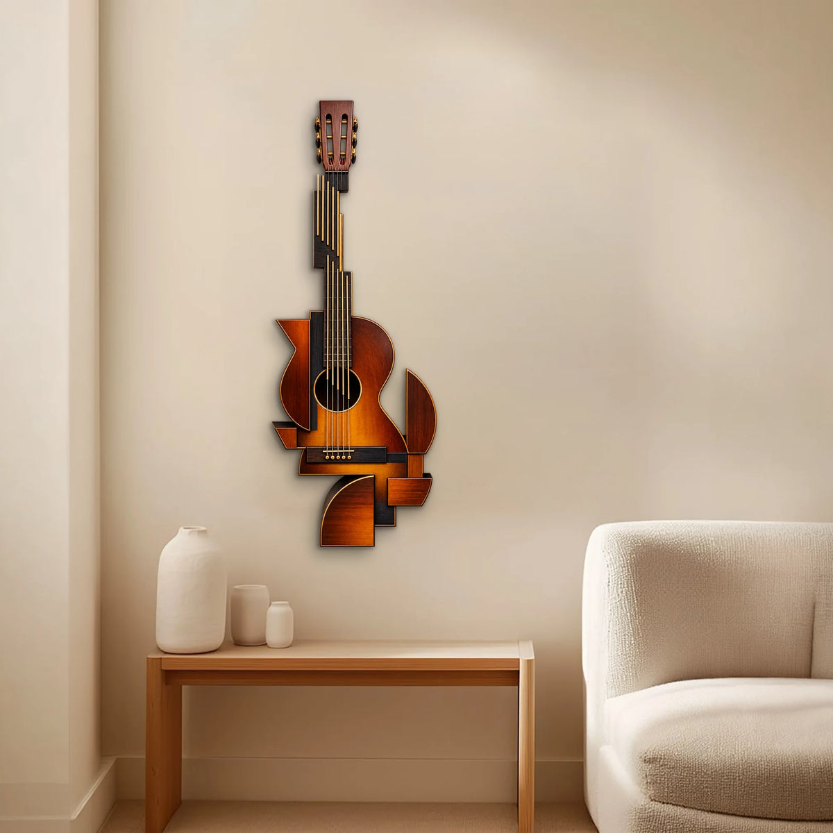 Geometrik Gitar Metal Tablo DEC0188