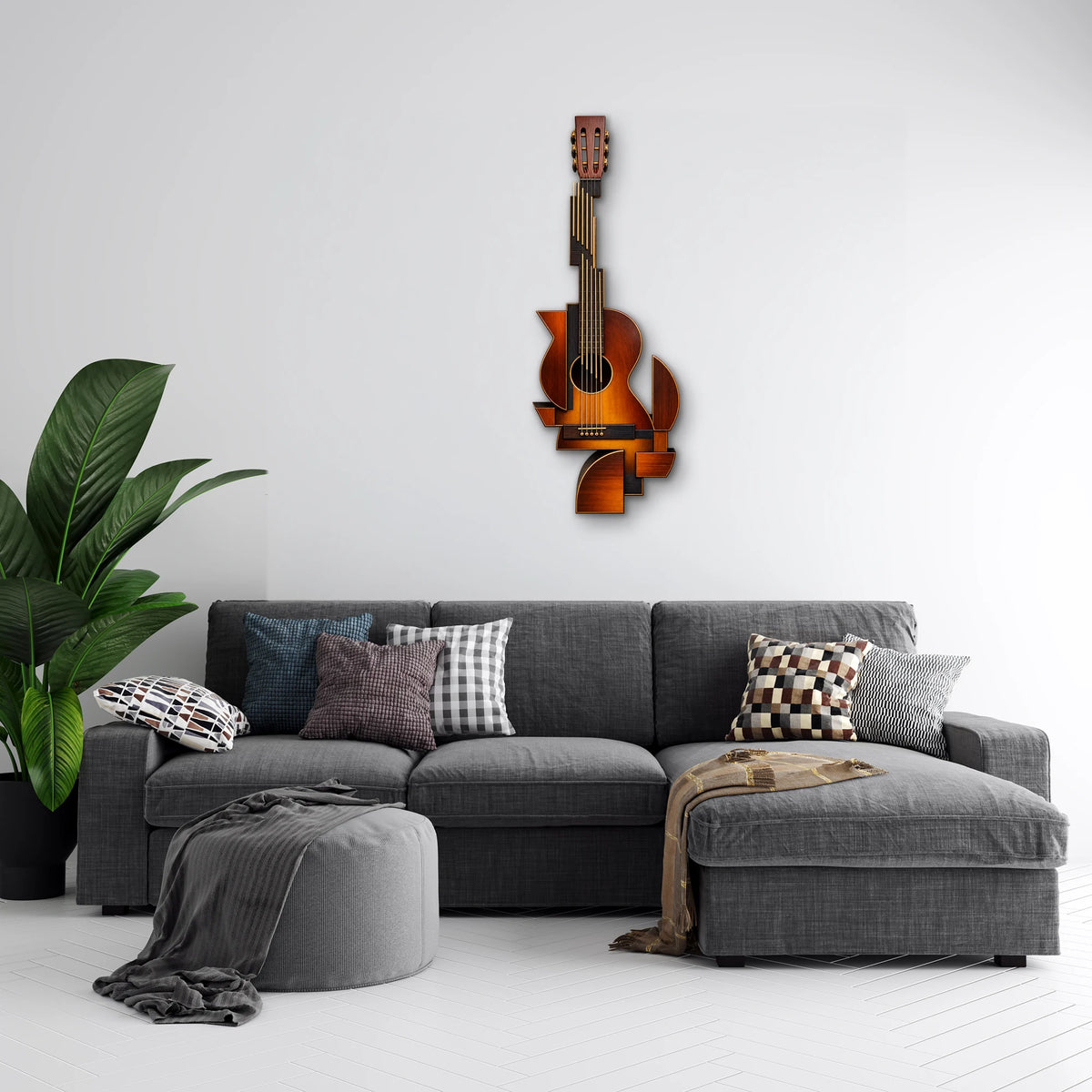 Geometrik Gitar Metal Tablo DEC0188