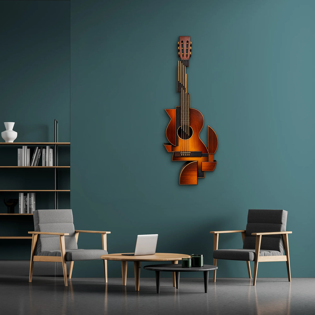 Geometrik Gitar Metal Tablo DEC0188