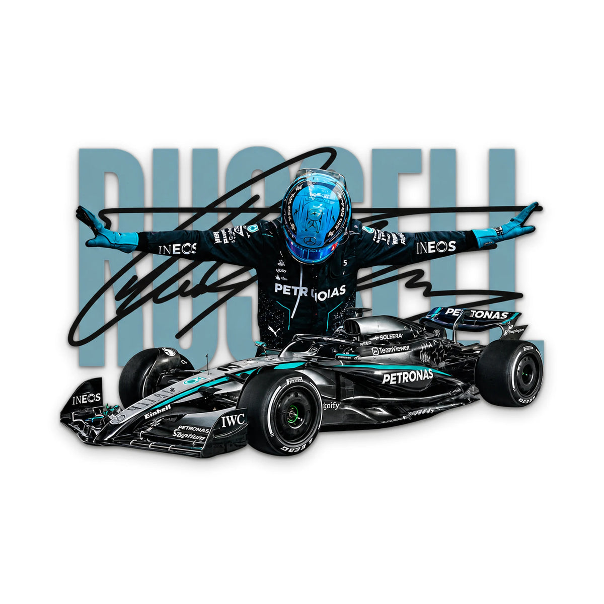 Gümüş Formula 1 Yarış Arabası Metal Tablo DEC0189