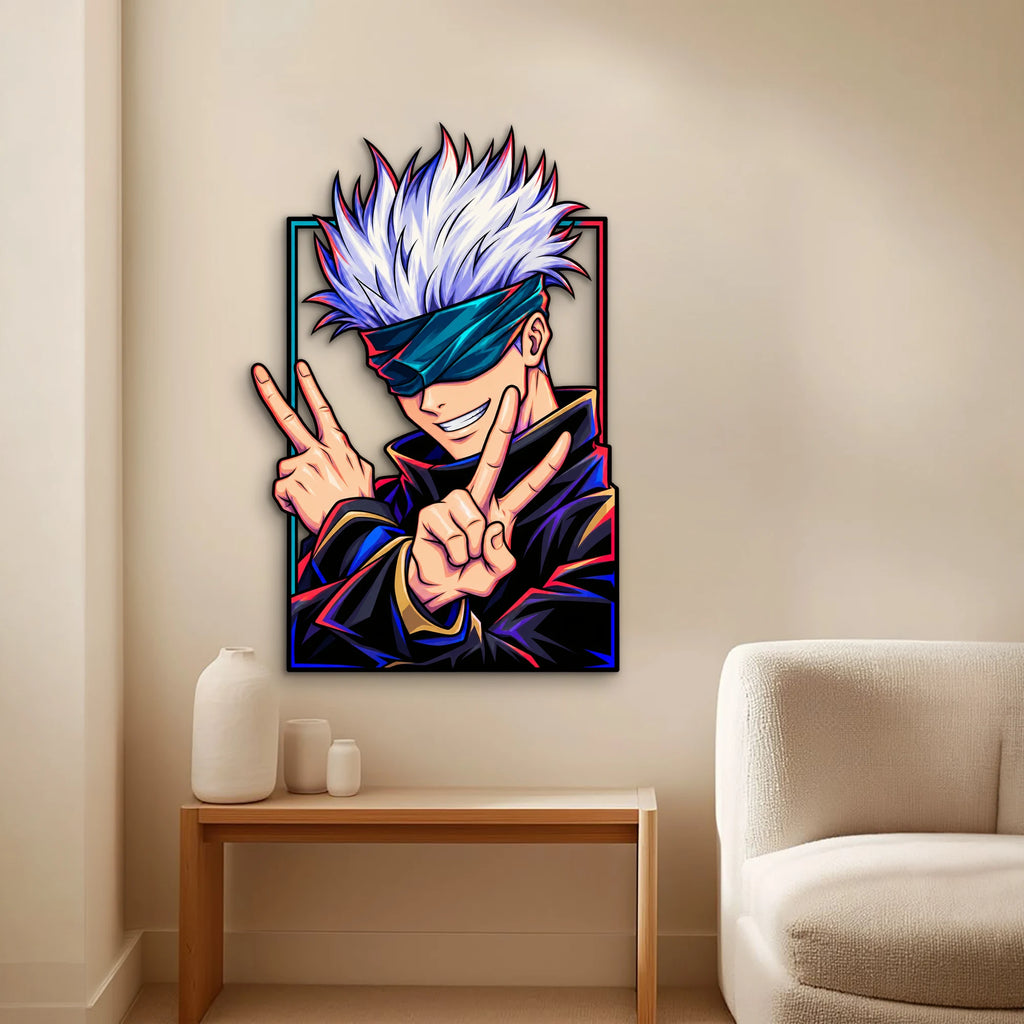 Göz Bağlı Anime Büyücü Metal Tablo DEC0244