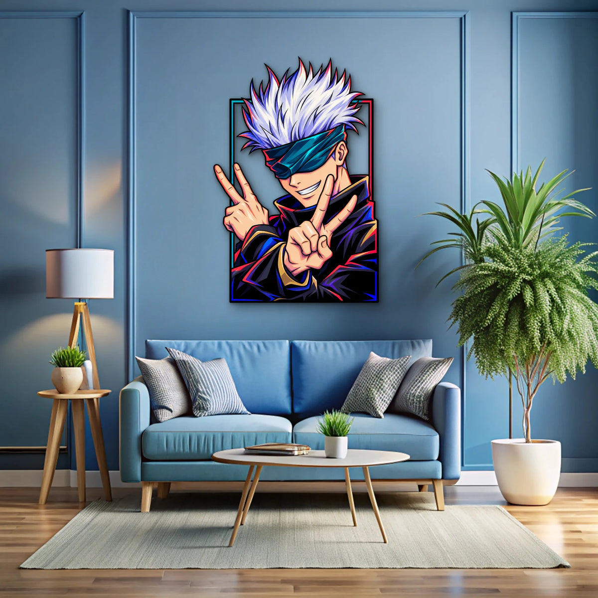 Göz Bağlı Anime Büyücü Metal Tablo DEC0244