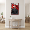 Dalgalanan Bayrak Önünde Atatürk Metal Tablo DEC0289