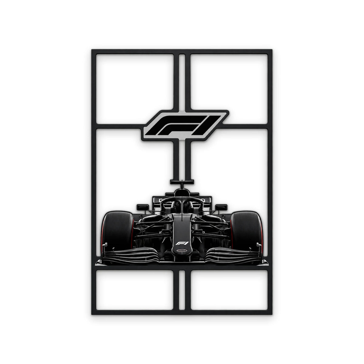 Siyah Formula 1 Yarış Aracı Metal Tablo DEC0324
