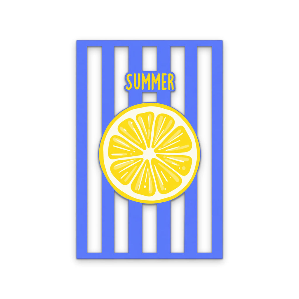 Summer Limon Dilimi Metal Tablo DEC0343