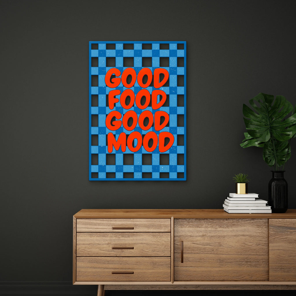 Good Food Good Mood Tabelası Metal Tablo DEC0364