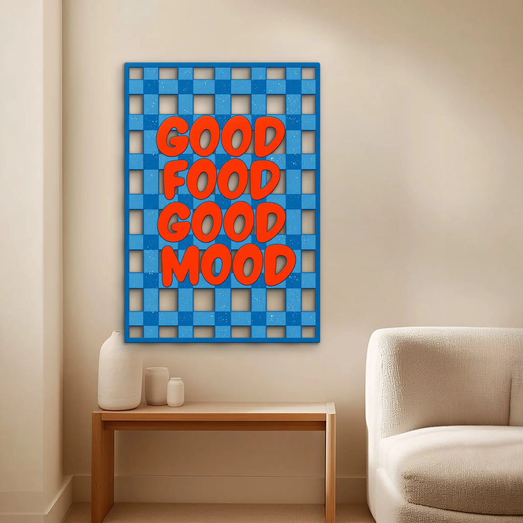 Good Food Good Mood Tabelası Metal Tablo DEC0364