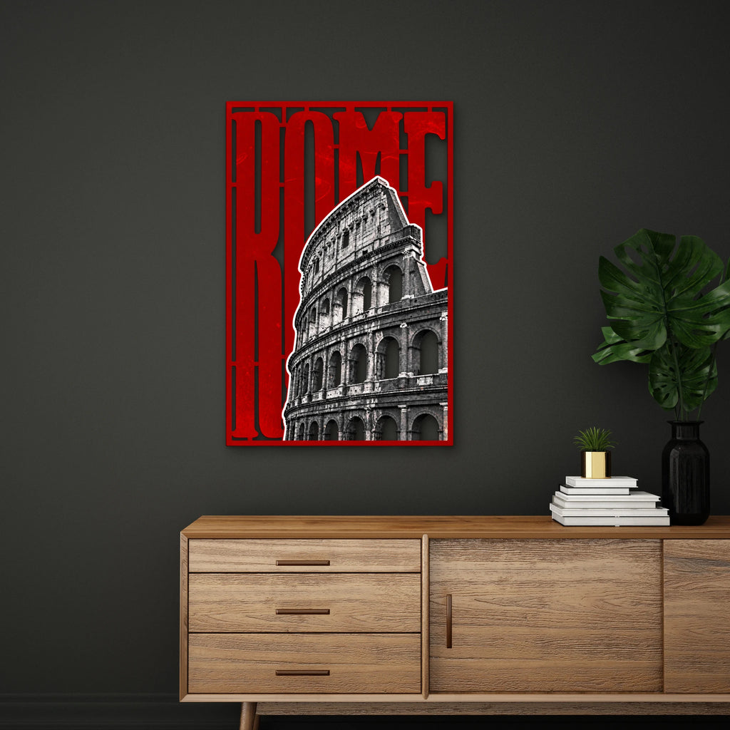 Roma Kolezyumu Metal Tablo DEC0365