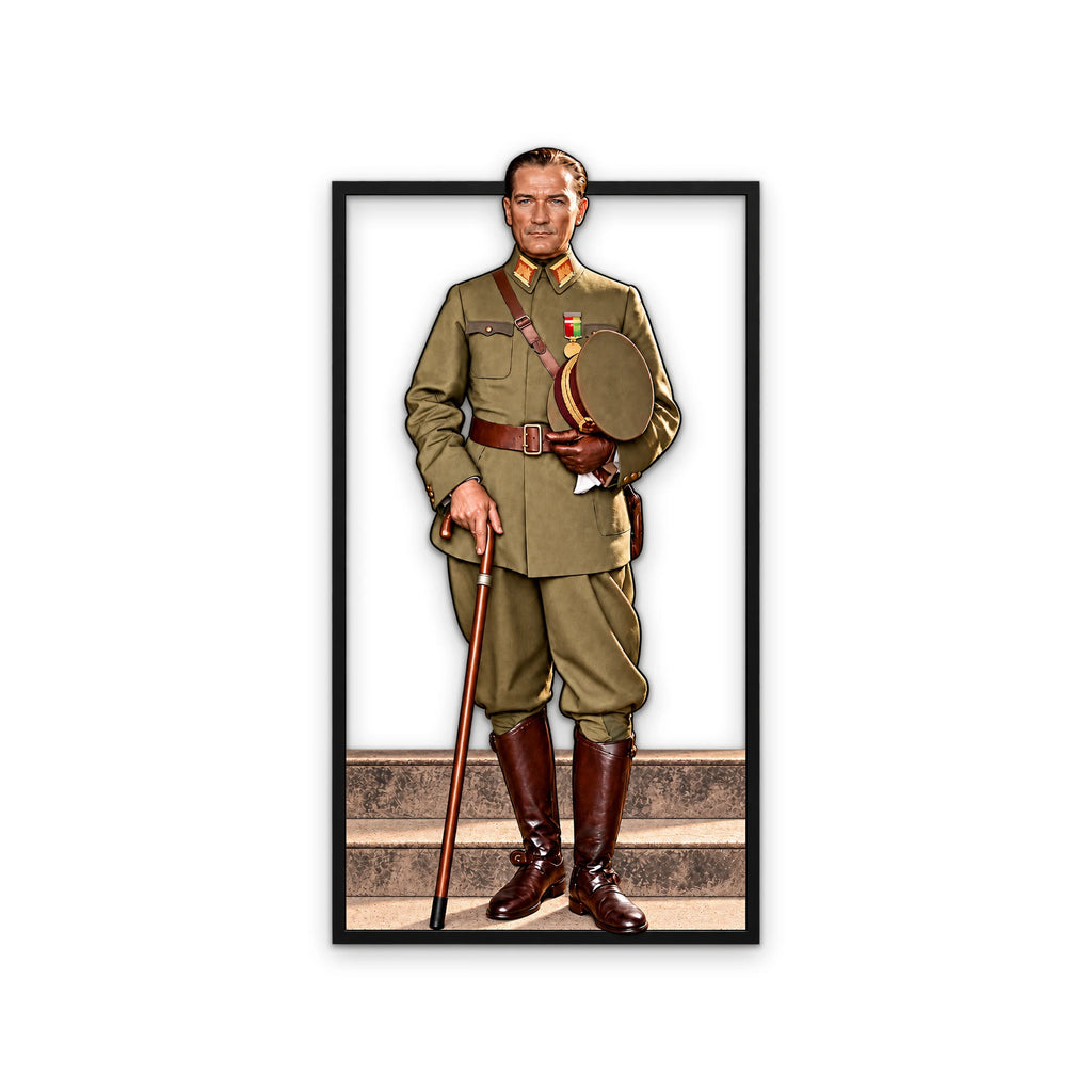 Üniformalı Atatürk Portresi Metal Tablo DEC0379