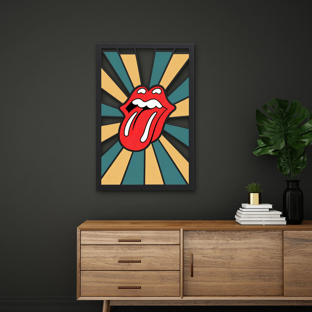 Pop Art Dil ve Dudak Metal Tablo DEC0514