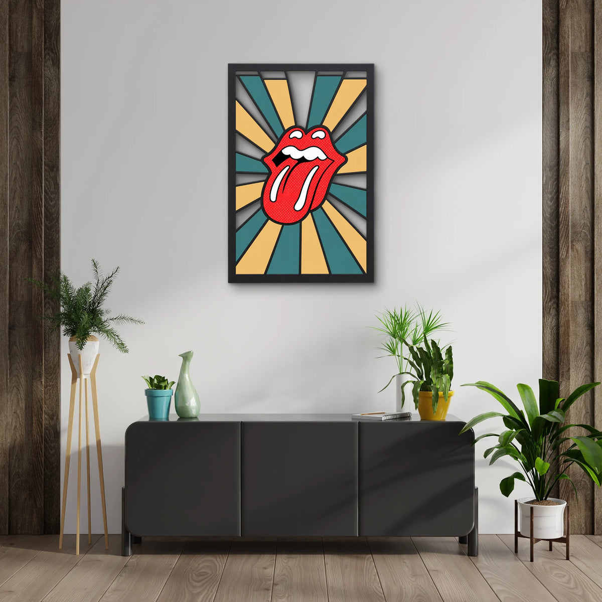 Pop Art Dil ve Dudak Metal Tablo DEC0514