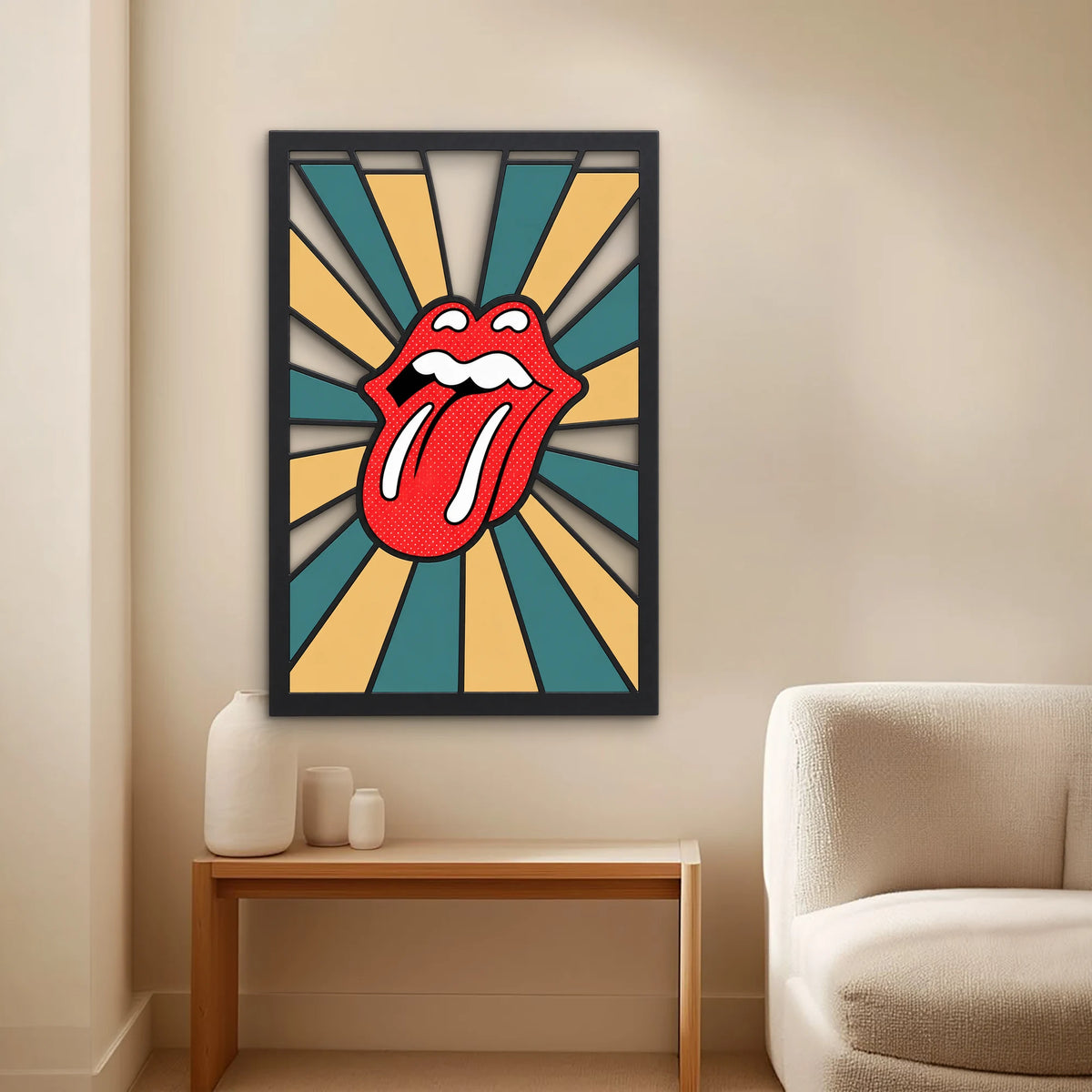 Pop Art Dil ve Dudak Metal Tablo DEC0514