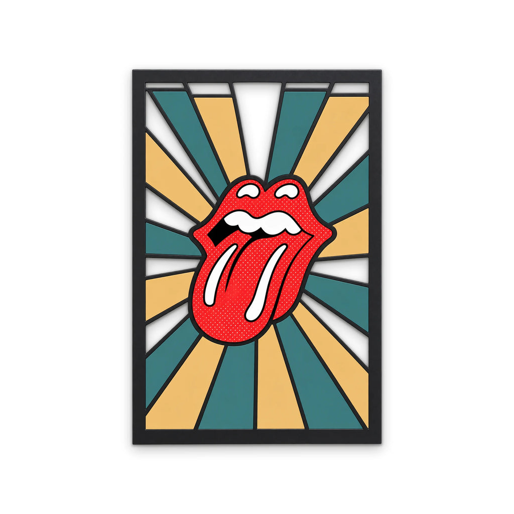 Pop Art Dil ve Dudak Metal Tablo DEC0514