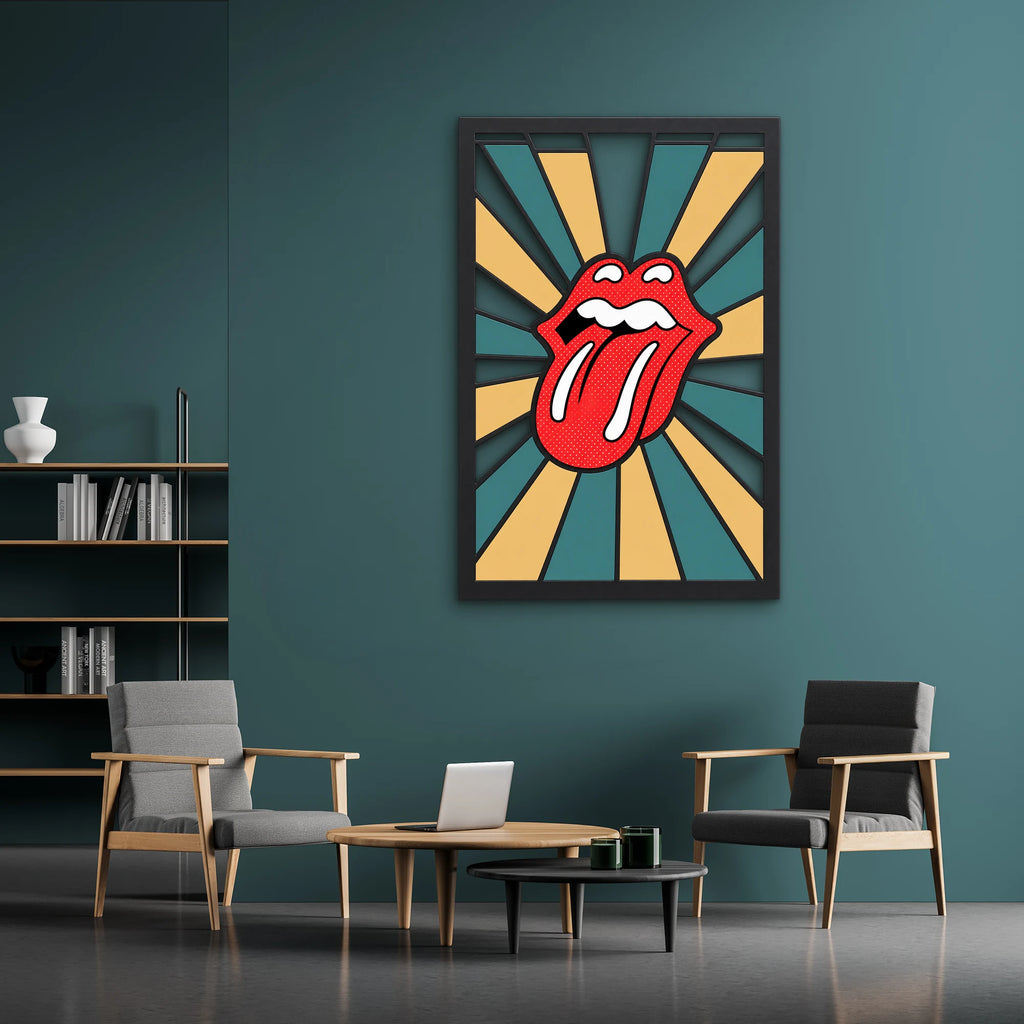 Pop Art Dil ve Dudak Metal Tablo DEC0514