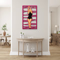 Retro Siyah Mayolu Pin-Up Metal Tablo DEC0535