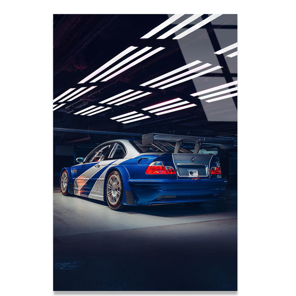 BMW M3 Cam Tablo – Klasik Spor Araba Duvar Dekoru - DEG0645