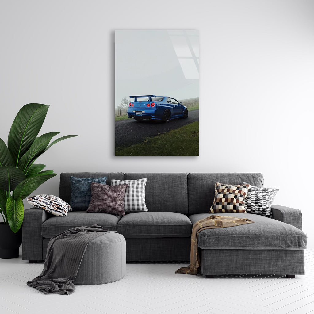 Nissan Skyline GTR Cam Tablo – JDM Spor Araba Duvar Dekoru - DEG0651