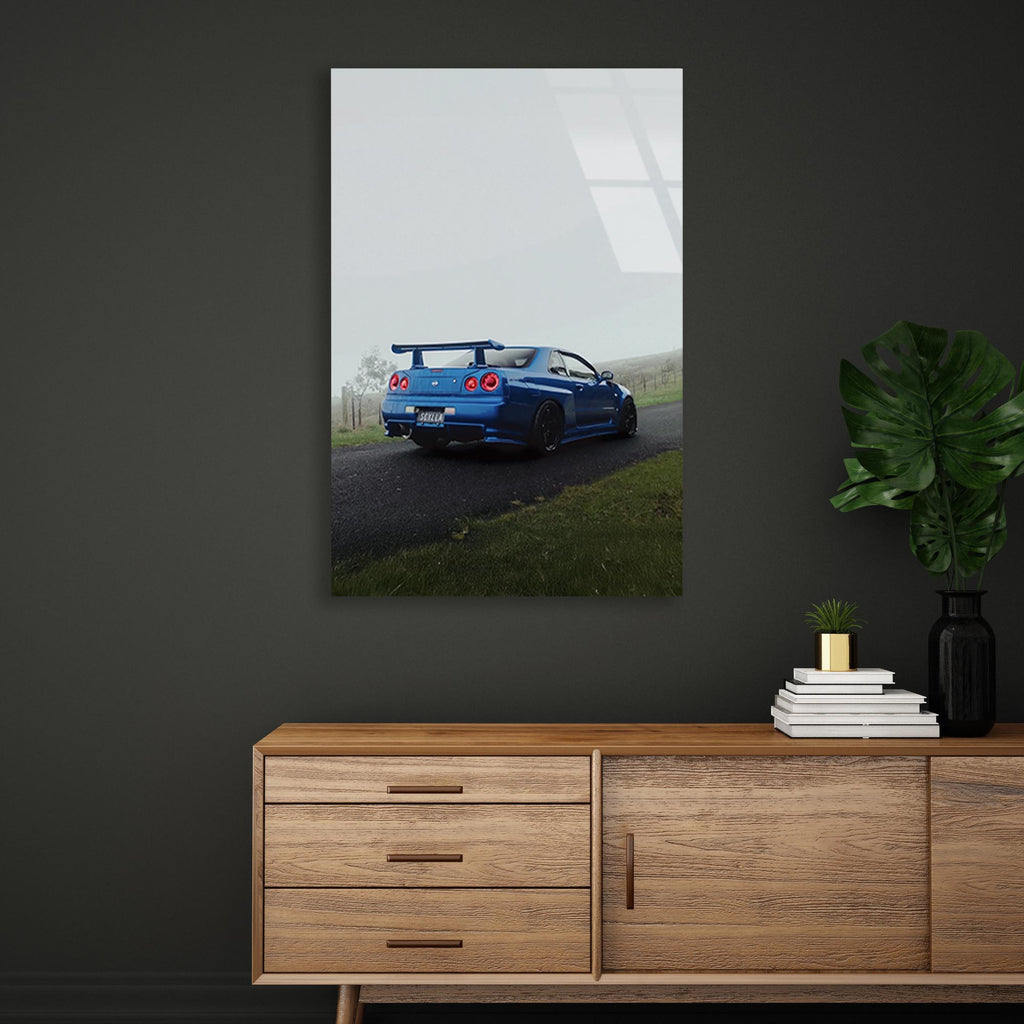 Nissan Skyline GTR Cam Tablo – JDM Spor Araba Duvar Dekoru - DEG0651