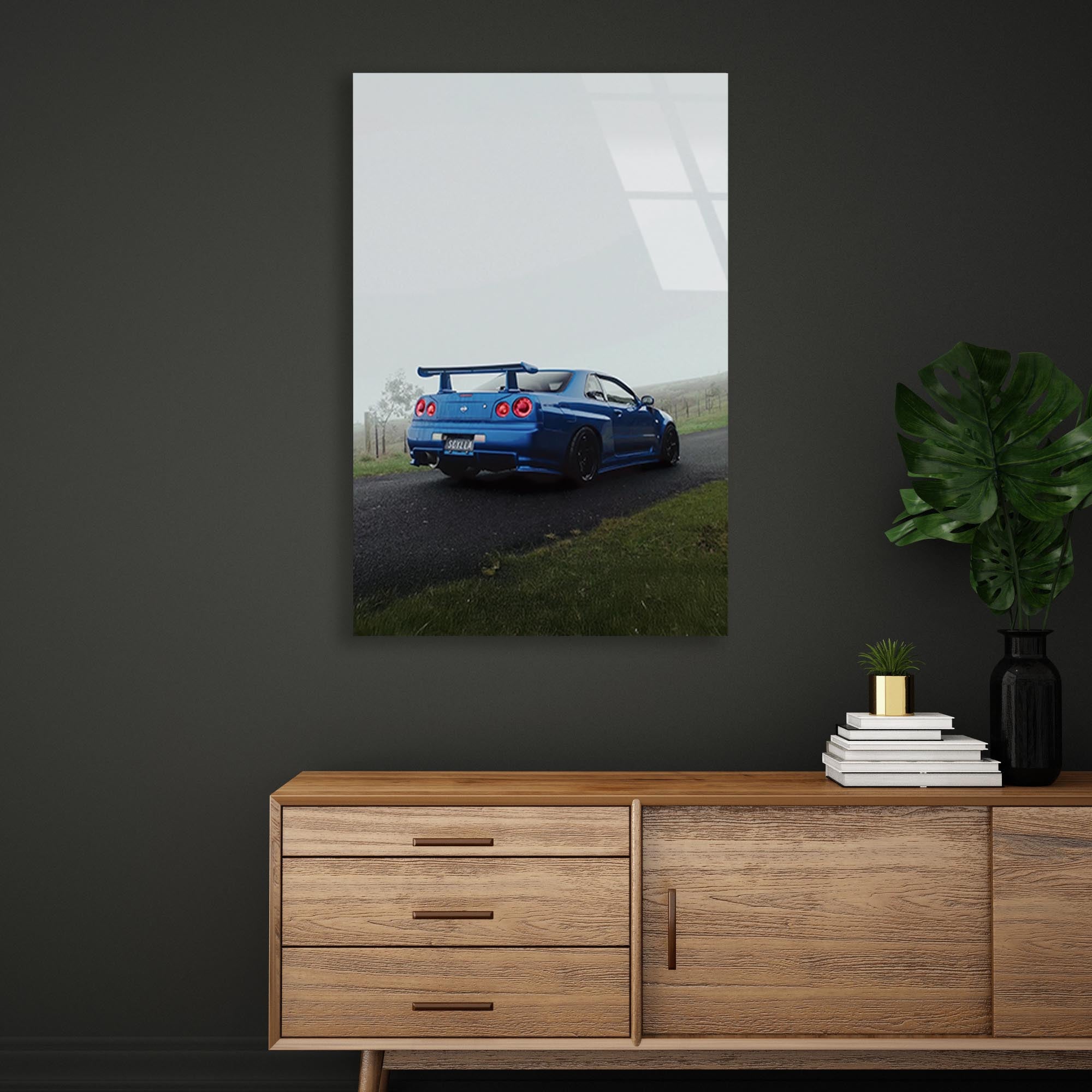 Nissan Skyline GTR Cam Tablo – JDM Spor Araba Duvar Dekoru - DEG0651