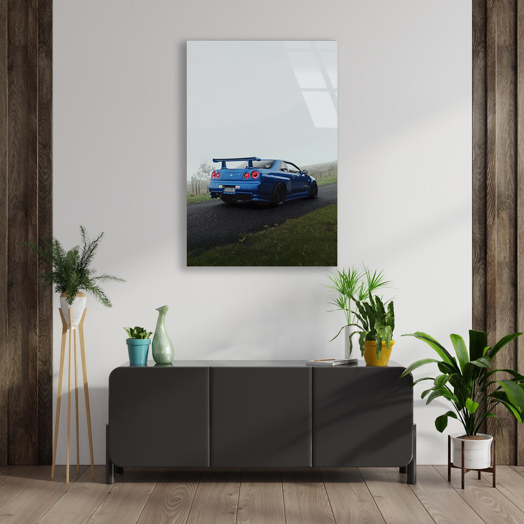 Nissan Skyline GTR Cam Tablo – JDM Spor Araba Duvar Dekoru - DEG0651