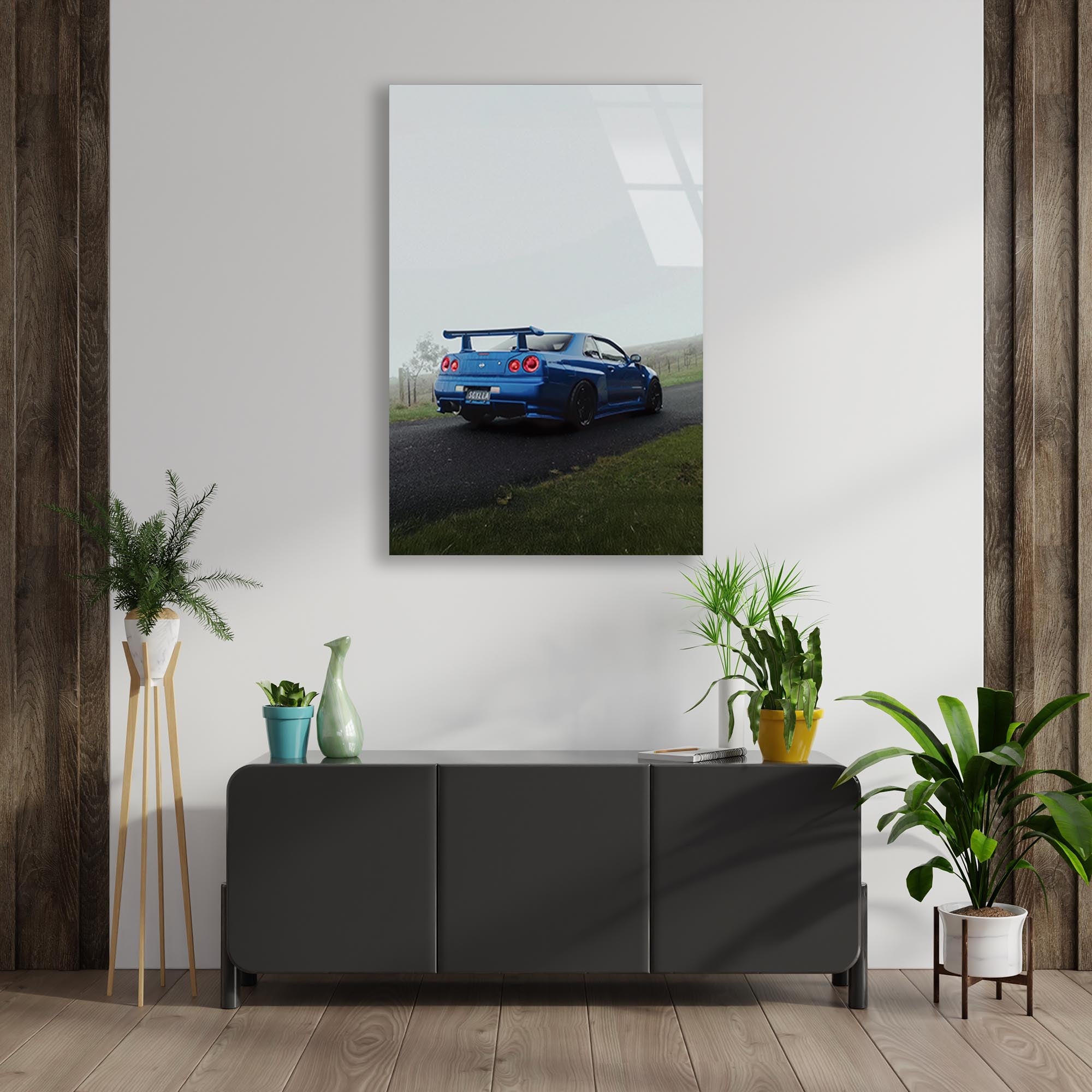 Nissan Skyline GTR Cam Tablo – JDM Spor Araba Duvar Dekoru - DEG0651