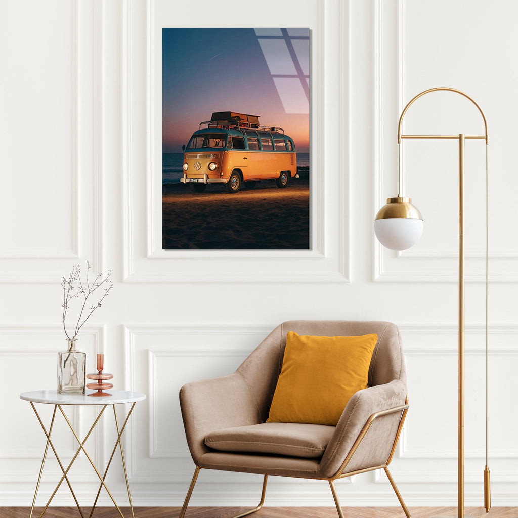 Klasik Volkswagen Cam Tablo – Nostaljik Vosvos Duvar Dekoru - DEG0653