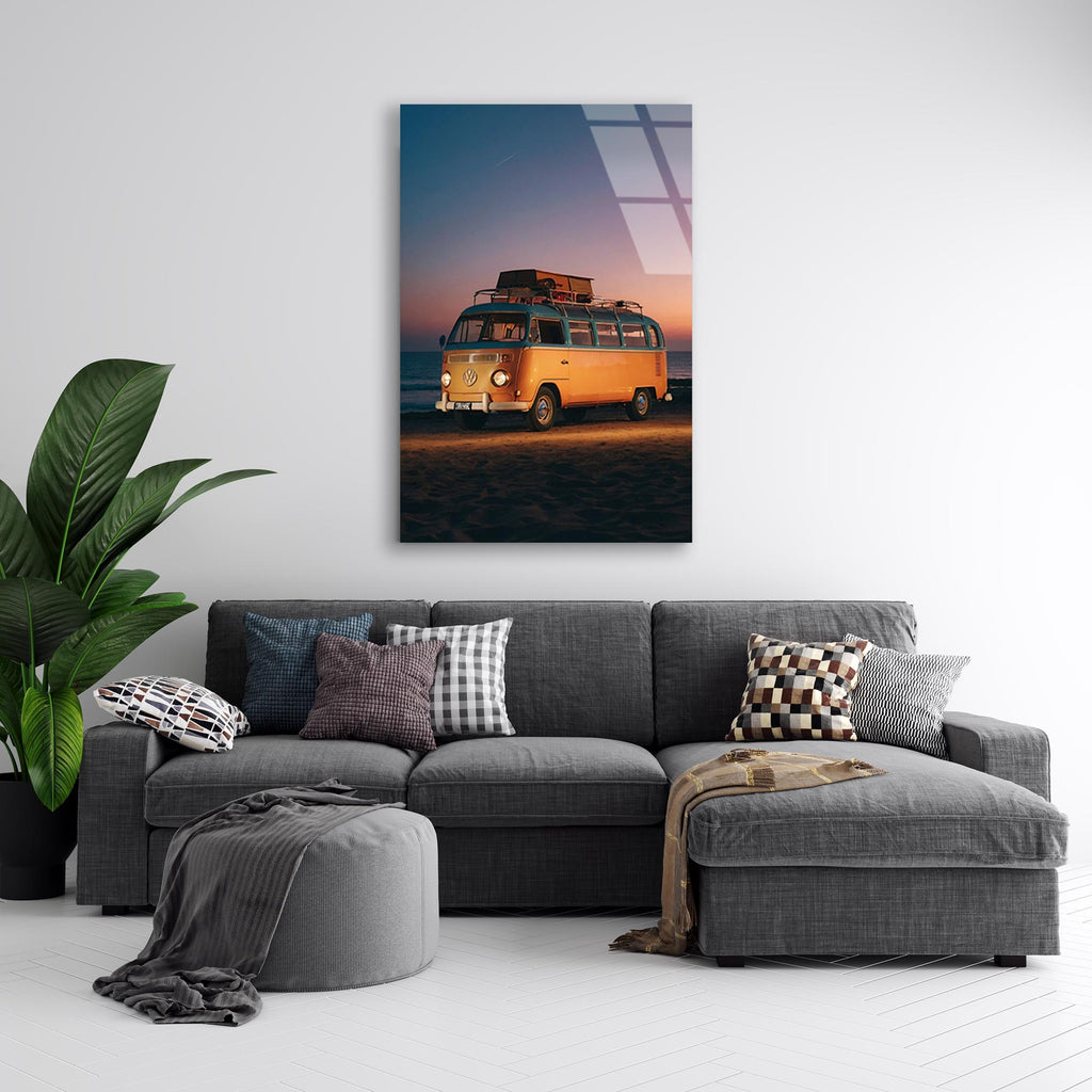 Klasik Volkswagen Cam Tablo – Nostaljik Vosvos Duvar Dekoru - DEG0653
