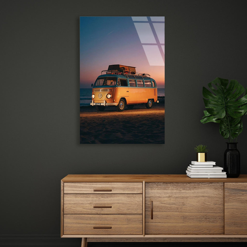 Klasik Volkswagen Cam Tablo – Nostaljik Vosvos Duvar Dekoru - DEG0653