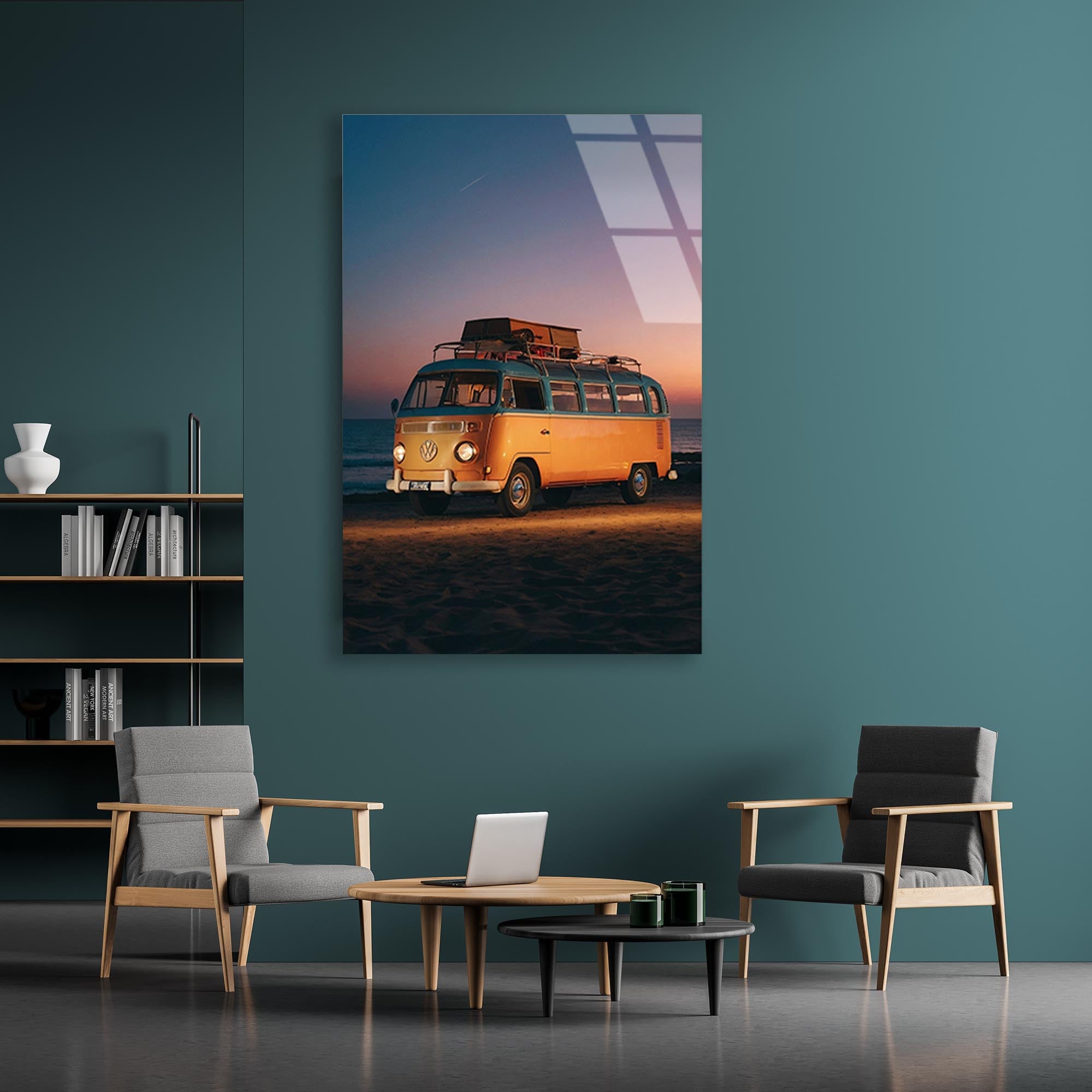 Klasik Volkswagen Cam Tablo – Nostaljik Vosvos Duvar Dekoru - DEG0653