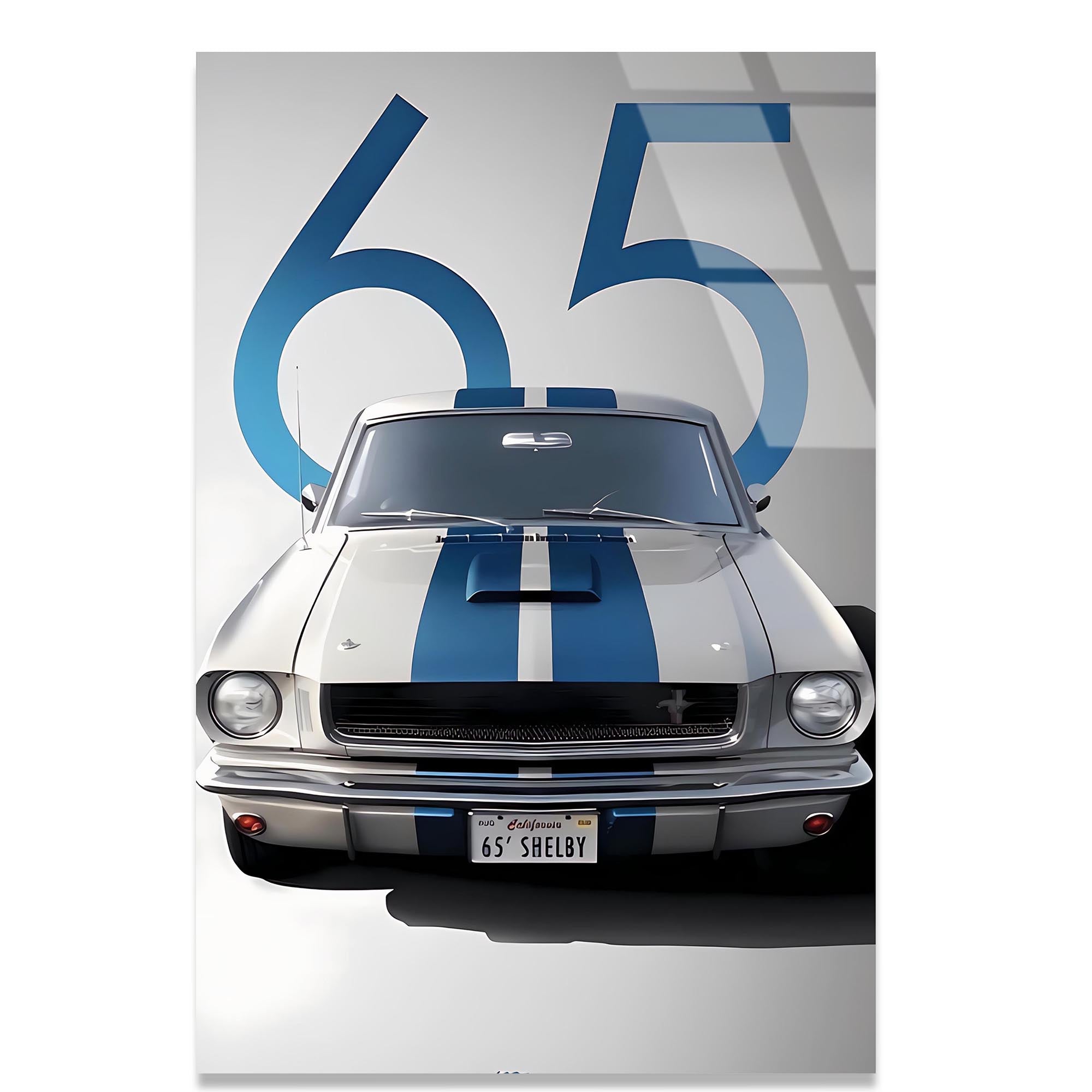 Shelby GT 65 Cam Tablo – Klasik Kas Araba Duvar Dekoru - DEG0654
