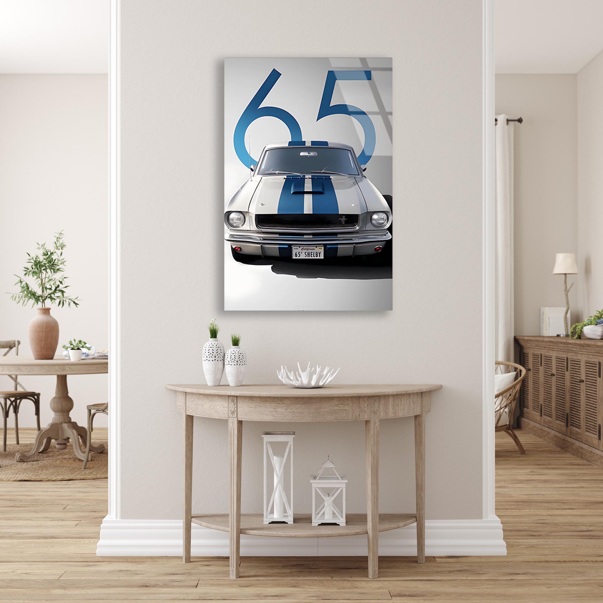 Shelby GT 65 Cam Tablo – Klasik Kas Araba Duvar Dekoru - DEG0654