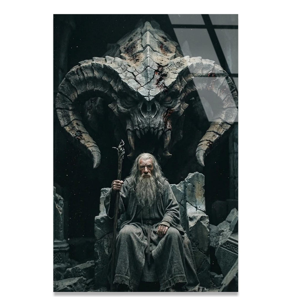 Gandalf Cam Tablo – Fantastik Film Temalı Duvar Dekoru - DEG0676