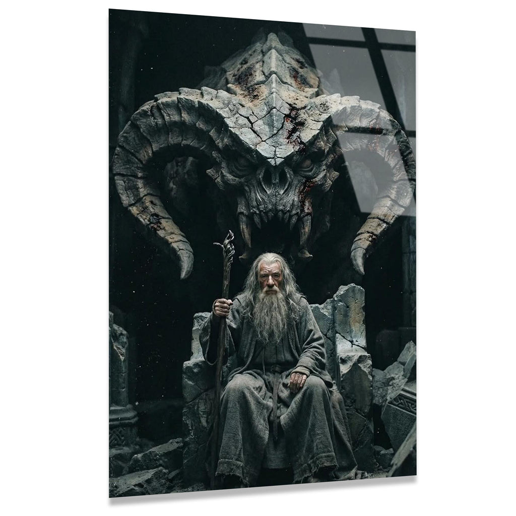 Gandalf Cam Tablo – Fantastik Film Temalı Duvar Dekoru - DEG0676