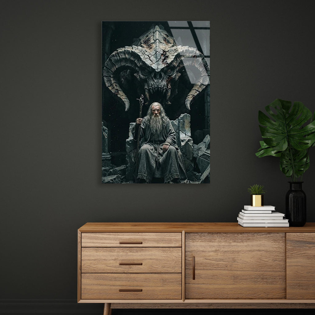 Gandalf Cam Tablo – Fantastik Film Temalı Duvar Dekoru - DEG0676