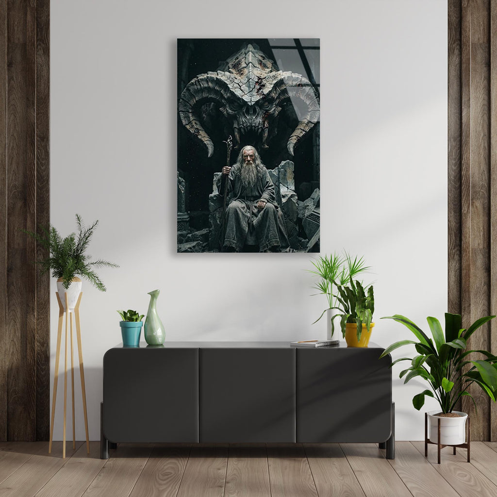 Gandalf Cam Tablo – Fantastik Film Temalı Duvar Dekoru - DEG0676