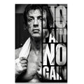 Rocky Motivasyon Cam Tablo – Boks Temalı İlham Verici Duvar Dekoru - DEG0677