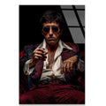Scarface Tony Montana Cam Tablo – Sinema Temalı Duvar Dekoru - DEG0680