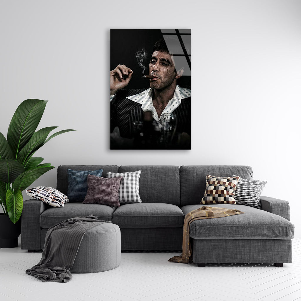 Scarface Klasik Cam Tablo – Efsane Film Temalı Duvar Dekoru - DEG0681